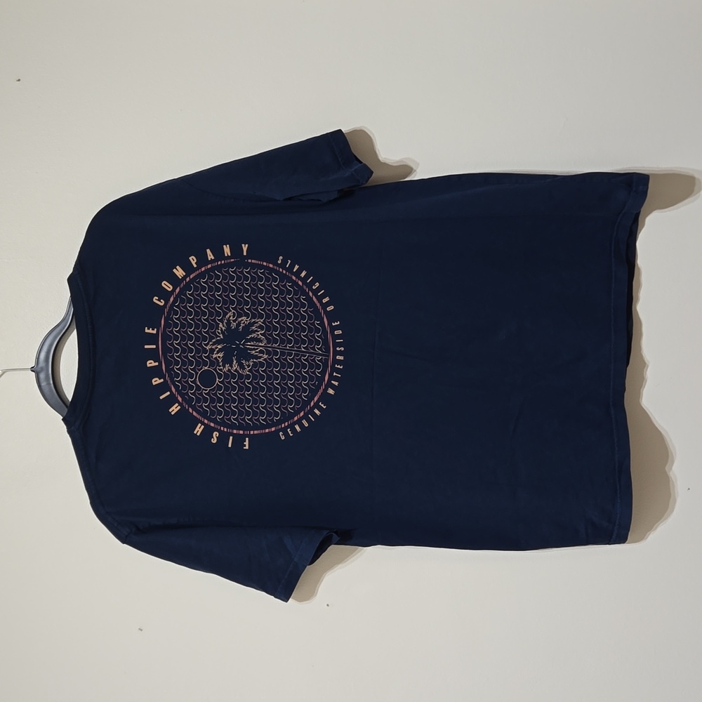 Fish Hippie Company Blue Short Sleeve Tee
